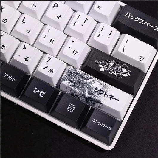Chainsaw Man Reze Keycaps - Black and White