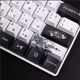 Chainsaw Man Reze Keycaps - Black and White