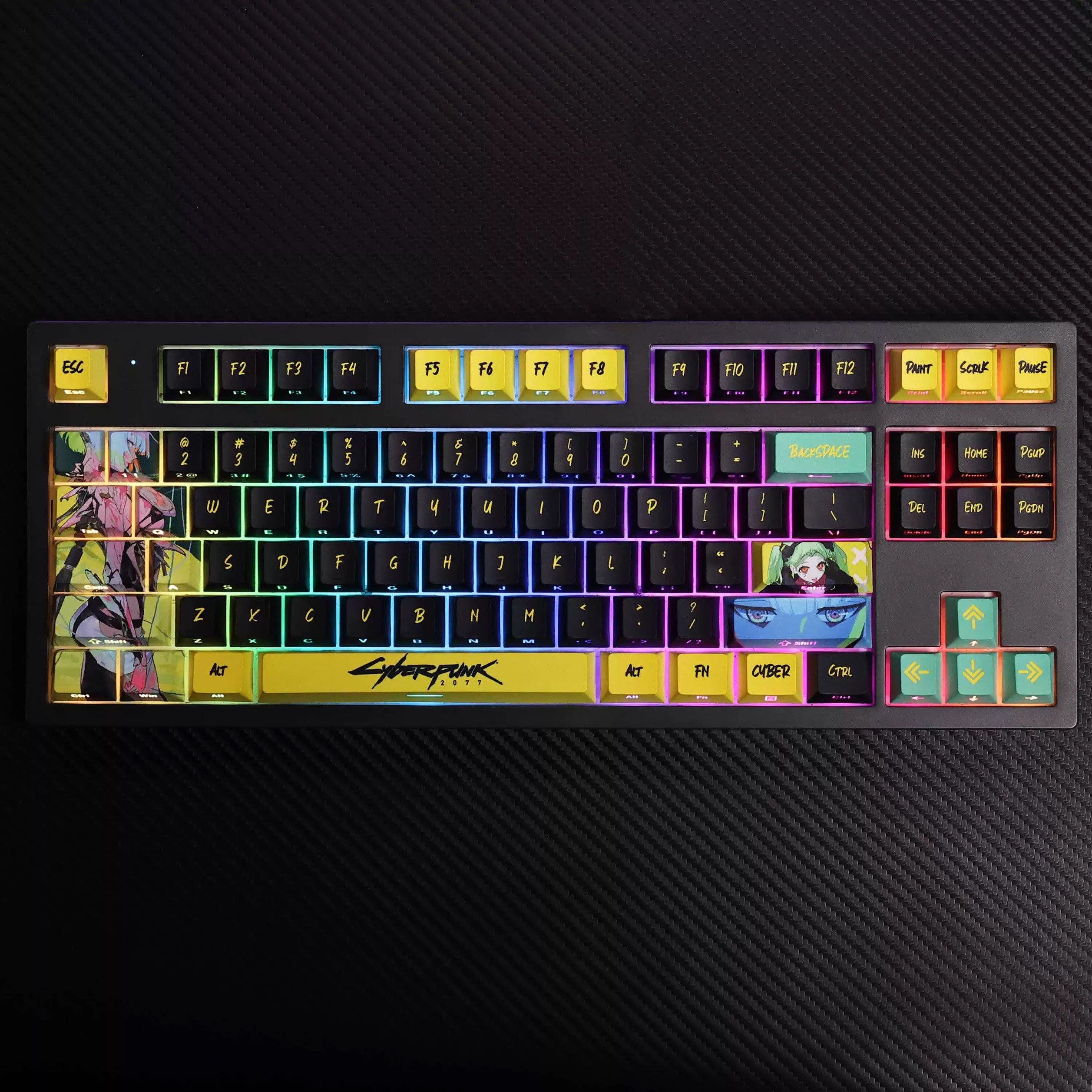 Cyberpunk Edgerunners Keycaps