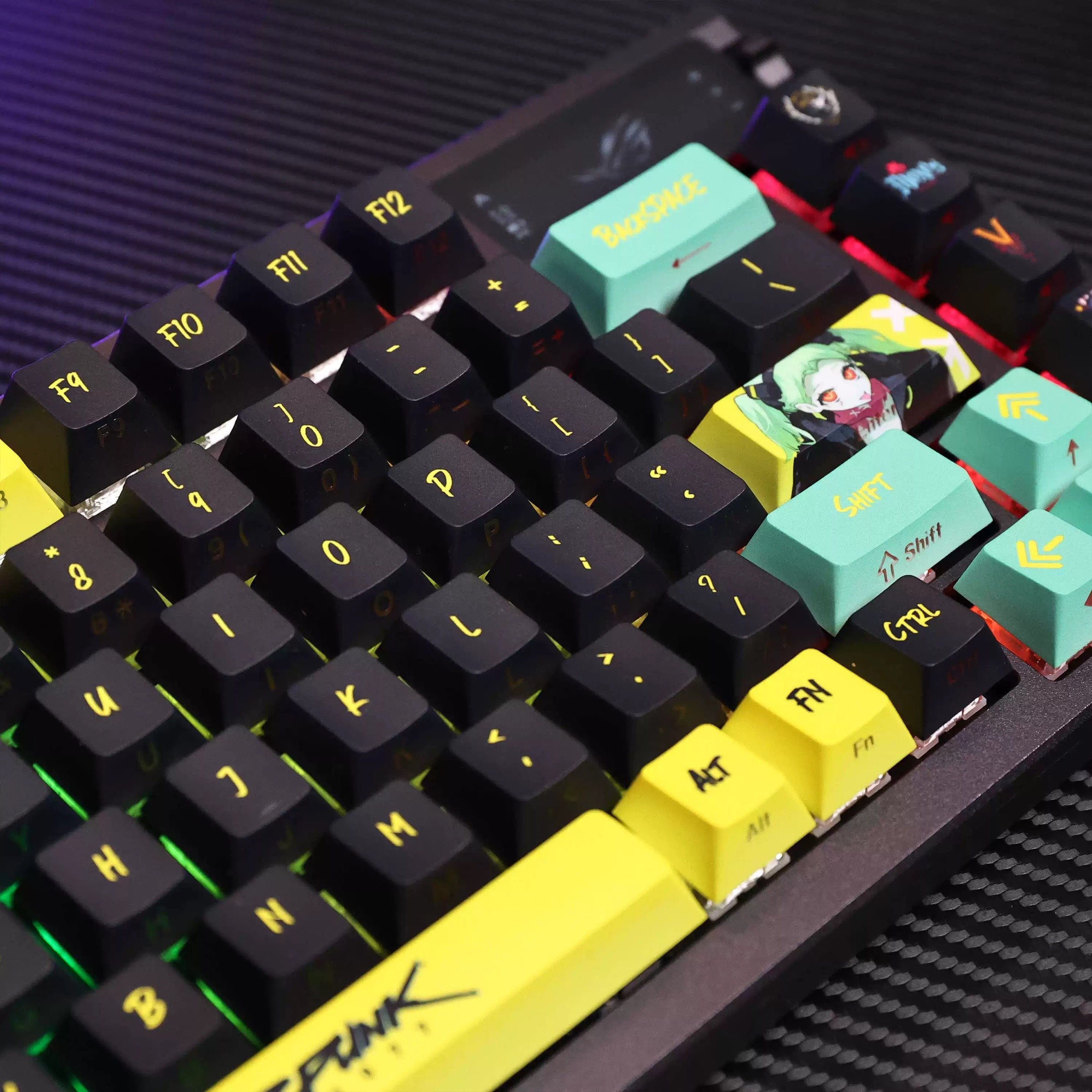 Cyberpunk Edgerunners Keycaps