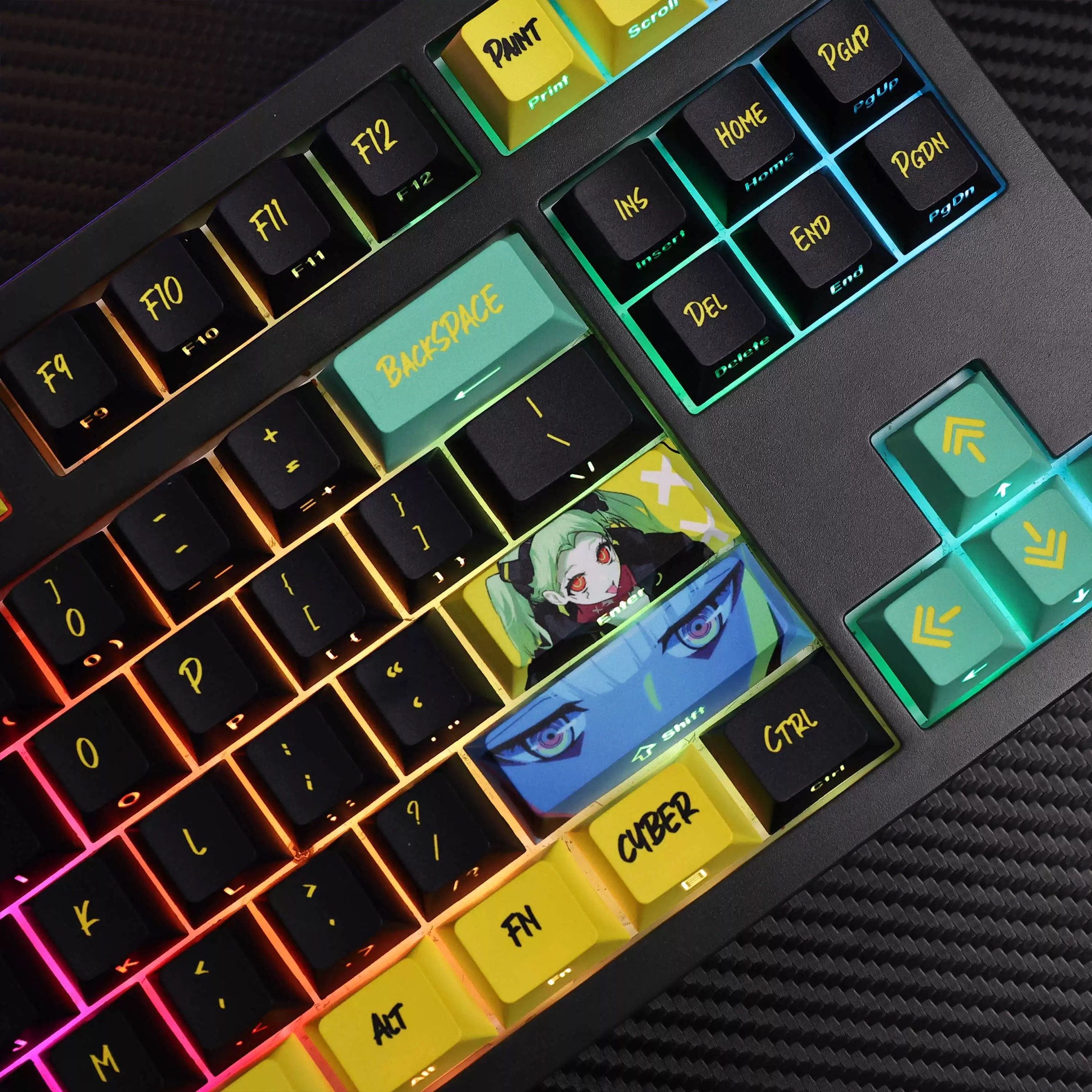 Cyberpunk Edgerunners Keycaps