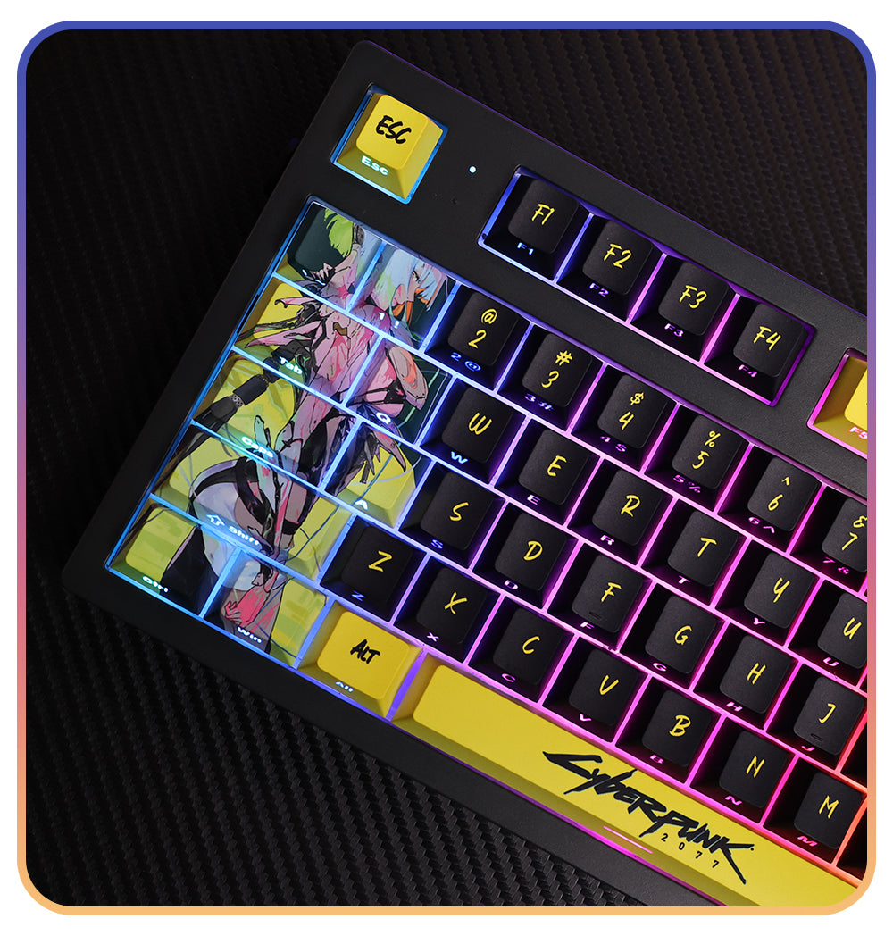 Cyberpunk Edgerunners Keycaps