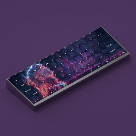 Asuka Neon Pulse Evangelion Keycaps