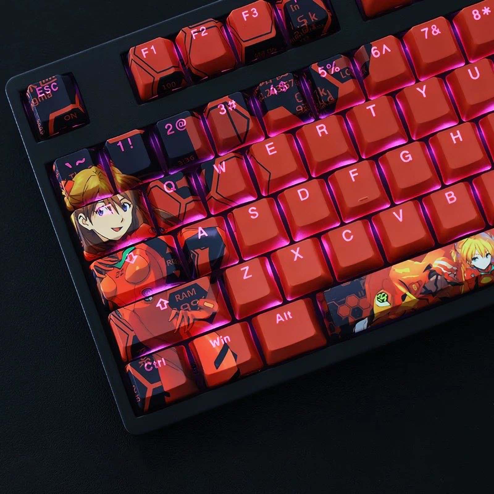 Asuka Evangelion Keycaps