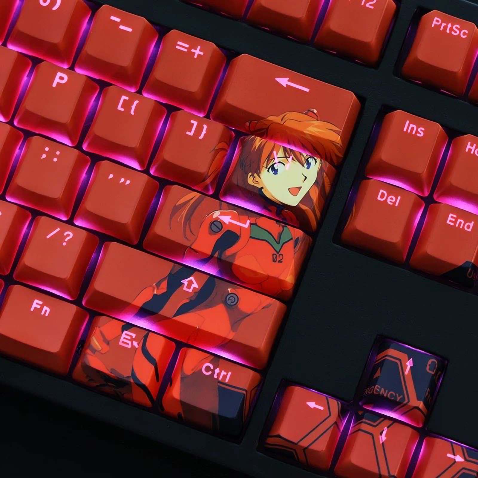 Asuka Evangelion Keycaps