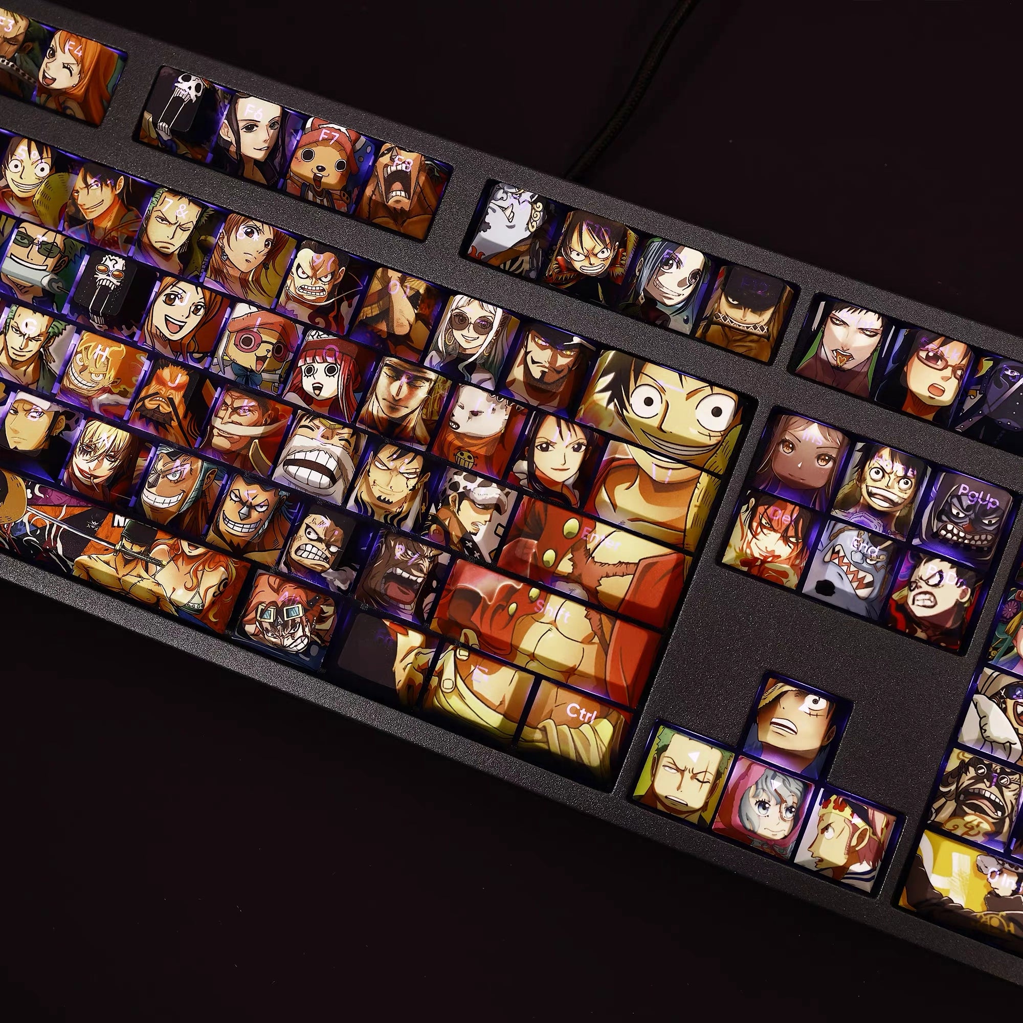 One Piece - The Whole Crew Keycap Set