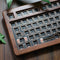 75% Solid Walnut Wood Custom Mechanical Keyboard Kit Tri-Mode RGB For Cherry MX Switches
