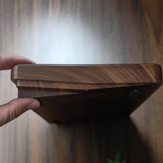 75% Solid Walnut Wood Custom Mechanical Keyboard Kit Tri-Mode RGB For Cherry MX Switches