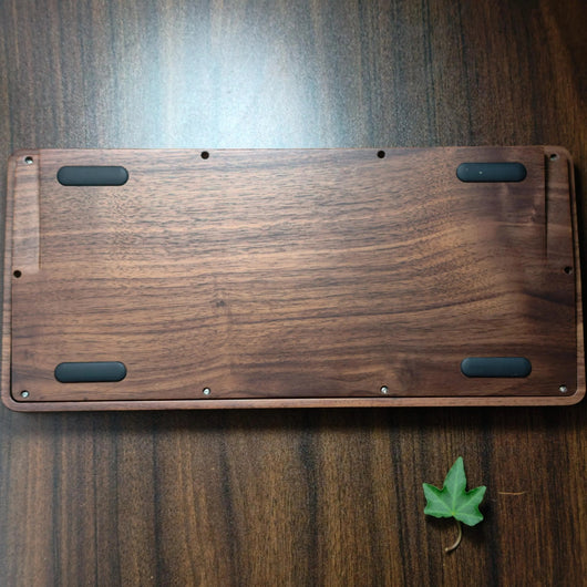 75% Solid Walnut Wood Custom Mechanical Keyboard Kit Tri-Mode RGB For Cherry MX Switches
