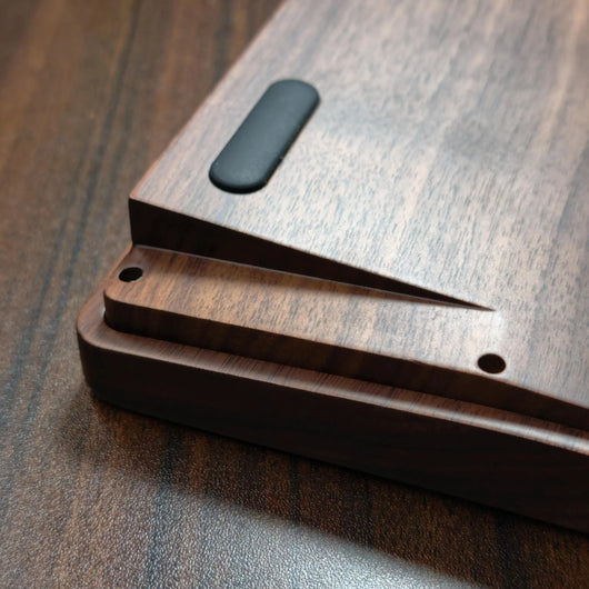 75% Solid Walnut Wood Custom Mechanical Keyboard Kit Tri-Mode RGB For Cherry MX Switches