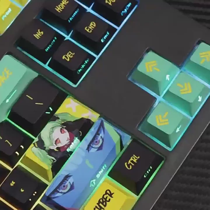 Cyberpunk Edgerunners Keycaps