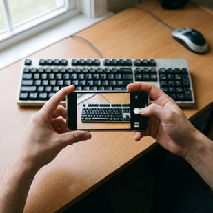 Take a photo of your old keyboard