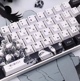Chainsaw Man Reze Keycaps - Black and White